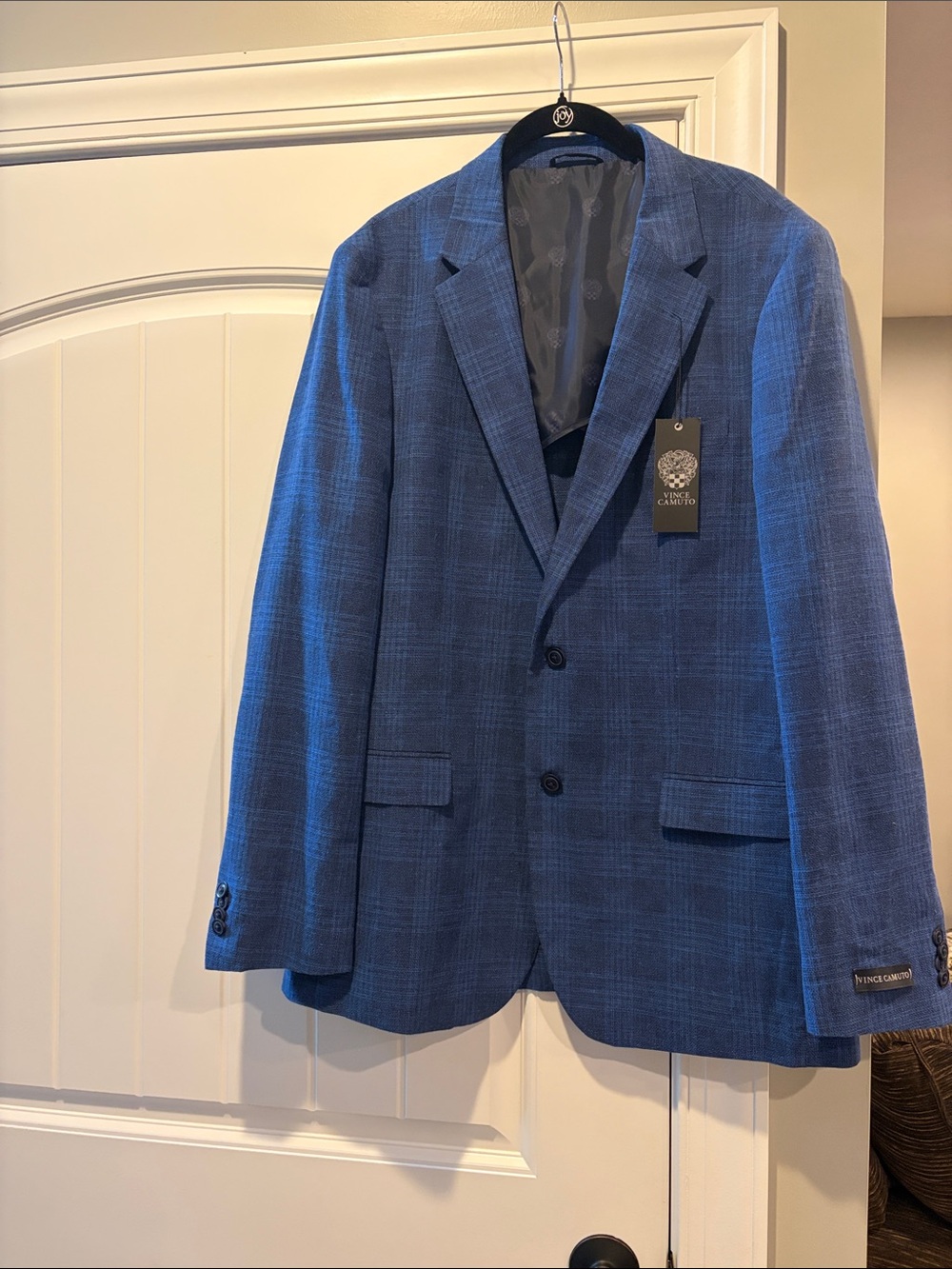 Vince Camuto Blue Plaid Sport Coat